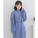ケーブルチュニックNTSET Emsexcite ニットワンピース＆カーディガン | RETRO GIRL | 詳細画像7 