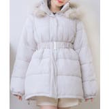 GRY0 | Fファー付中綿コート Emsexcite フェイクファー | RETRO GIRL