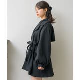 ウエストリボンコート 【秋冬先行予約】ハーフコート トレンチコート | RETRO GIRL | 詳細画像10 