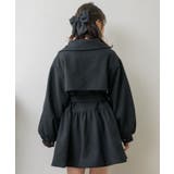 ウエストリボンコート 【秋冬先行予約】ハーフコート トレンチコート | RETRO GIRL | 詳細画像11 