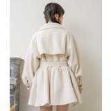 ウエストリボンコート 【秋冬先行予約】ハーフコート トレンチコート | RETRO GIRL | 詳細画像4 