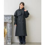 ビット付ケープコート Emsexcite 【秋冬先行予約】ロングコート | RETRO GIRL | 詳細画像19 