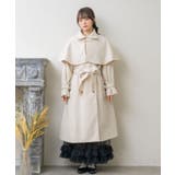 ビット付ケープコート Emsexcite 【秋冬先行予約】ロングコート | RETRO GIRL | 詳細画像2 