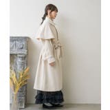 ビット付ケープコート Emsexcite 【秋冬先行予約】ロングコート | RETRO GIRL | 詳細画像3 