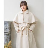 ビット付ケープコート Emsexcite 【秋冬先行予約】ロングコート | RETRO GIRL | 詳細画像6 