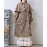 C/BRN | ビット付ケープコート Emsexcite 【秋冬先行予約】ロングコート | RETRO GIRL