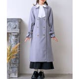 BLU0 | ビット付ケープコート Emsexcite 【秋冬先行予約】ロングコート | RETRO GIRL