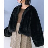 BLK1 | 【リバイバル】ノーカラーFファーJK | RETRO GIRL