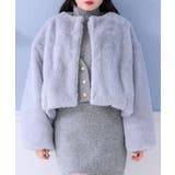 BLU0 | 【リバイバル】ノーカラーFファーJK | RETRO GIRL