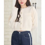 WHT4 | リボン釦ヴィンテージカーデ | RETRO GIRL