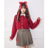 RED0 | リボン釦ヴィンテージカーデ | RETRO GIRL
