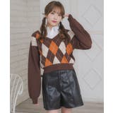 シャツ襟付きアーガイルNTPO | RETRO GIRL | 詳細画像25 