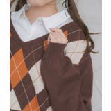 シャツ襟付きアーガイルNTPO | RETRO GIRL | 詳細画像30 