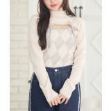 WHT4 | デコルテカットアーガイルNT | RETRO GIRL