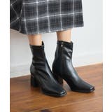 BLK1 | ストレッチヒールブーツ | RETRO GIRL