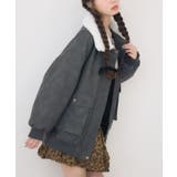 BLK1 | ボア襟FレザーBZ | RETRO GIRL