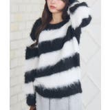 BLK1 | 起毛ボーダーNTPO | RETRO GIRL