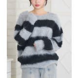 GRY1 | 起毛ボーダーNTPO | RETRO GIRL