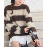 BRN0 | 起毛ボーダーNTPO | RETRO GIRL