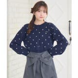 柄ジャガードNTカーデ | RETRO GIRL | 詳細画像6 