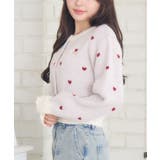 P/WHT | 柄ジャガードNTカーデ | RETRO GIRL