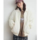 WHT4 | リブカラーキルティングJK | RETRO GIRL