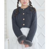 BLK1 | ファー付中綿リボンJK | RETRO GIRL