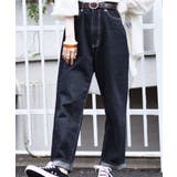 BLK1 | H/Wストレートパンツ | RETRO GIRL