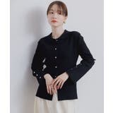 BLK1 | リブニットカーデ | RETRO GIRL