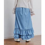 デニム裾フリルスカート | RETRO GIRL | 詳細画像17 