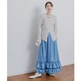 デニム裾フリルスカート | RETRO GIRL | 詳細画像8 