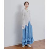 デニム裾フリルスカート | RETRO GIRL | 詳細画像9 