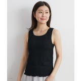 BLK1 | カップツキシャーリングタンク | RETRO GIRL