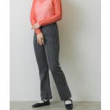 BLK1 | センターシームセミフレアPT(デニム) | RETRO GIRL