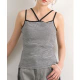 B/BLK | デザインテレコキャミ | RETRO GIRL