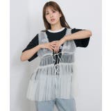 WHT3 | フリル切り替えチュールジレ | RETRO GIRL