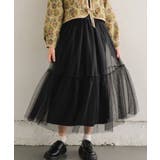 チュール切替SK 【レトロガール】チュールスカート/ロングスカート/フェミニン | RETRO GIRL | 詳細画像18 
