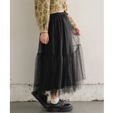 チュール切替SK 【レトロガール】チュールスカート/ロングスカート/フェミニン | RETRO GIRL | 詳細画像19 