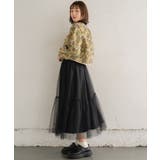 チュール切替SK 【レトロガール】チュールスカート/ロングスカート/フェミニン | RETRO GIRL | 詳細画像21 