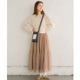 チュール切替SK 【レトロガール】チュールスカート/ロングスカート/フェミニン | RETRO GIRL | 詳細画像28 