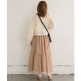 チュール切替SK 【レトロガール】チュールスカート/ロングスカート/フェミニン | RETRO GIRL | 詳細画像31 