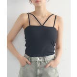 BLK1 | 【新色追加】カップ付ホルターキャミ | RETRO GIRL