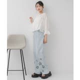 カットワークデニムPT | RETRO GIRL | 詳細画像19