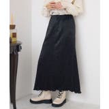 BLK1 | 箔プリント細プリーツSK | RETRO GIRL