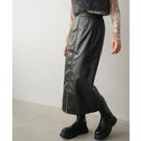 BLK1 | FレザージップSK | RETRO GIRL