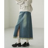 裾フリンジデニムSK | RETRO GIRL | 詳細画像3