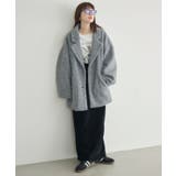 【WEB限定】ループボアテーラードコート | RETRO GIRL | 詳細画像40 