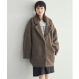BRN0 | 【WEB限定】ループボアテーラードコート | RETRO GIRL