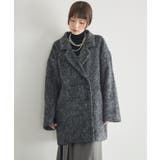 【WEB限定】シャギーダブルブレストコート | RETRO GIRL | 詳細画像11 