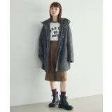 【WEB限定】シャギースタンドカラーコート | RETRO GIRL | 詳細画像41
